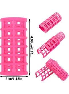 XiuWoo 18-Piece Plastic  Self Grip Hair Curlers Rollers Multicolour  - Image 2