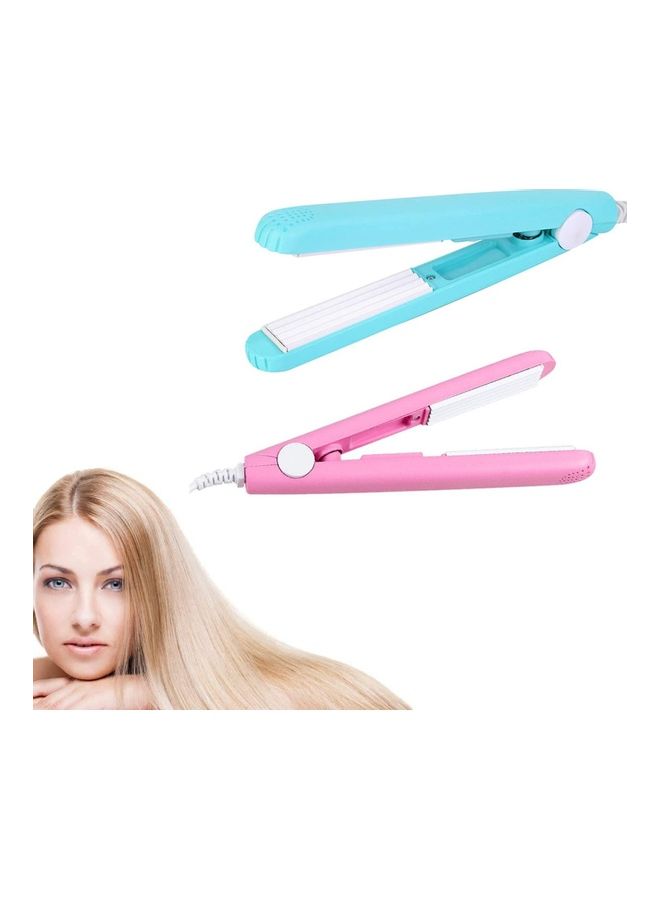 XiuWoo - 2 in 1 Ceramic Mini Hair Curler And Straightener Multicolour - Image 1