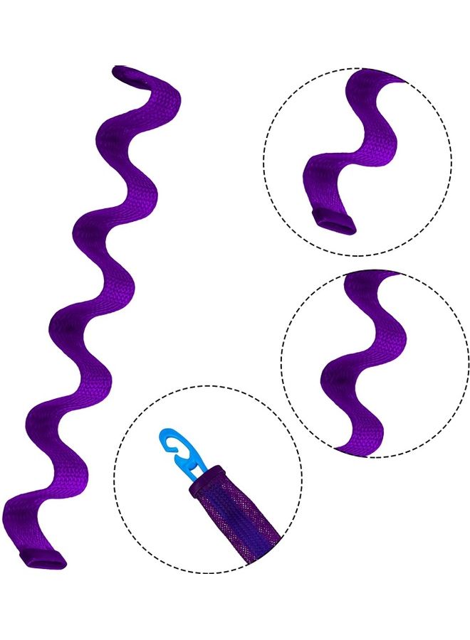 شو وو طقم بكرات شعر حلزونية لتجعيد الشعر بتصميم يشبه تموج الماء من 24 قطعة متعدد الألوان - Image 4