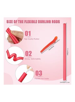 XiuWoo 30-Pieces Flexible Curling Rods Twist Hair Curlers Multicolour  - Image 2