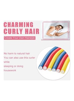 XiuWoo 30-Pieces Flexible Curling Rods Twist Hair Curlers Multicolour  - Image 5