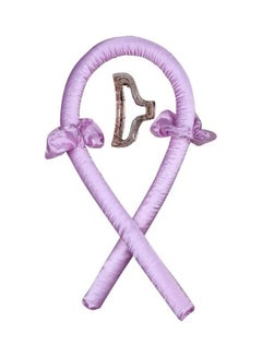 XiuWoo Heatless Curling Rod Headband Lazy Curler Set Purple  - Image 1