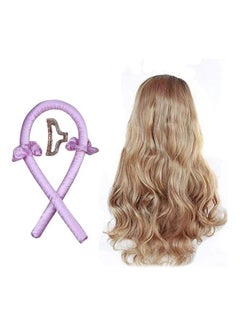 XiuWoo Heatless Curling Rod Headband Lazy Curler Set Purple  - Image 2