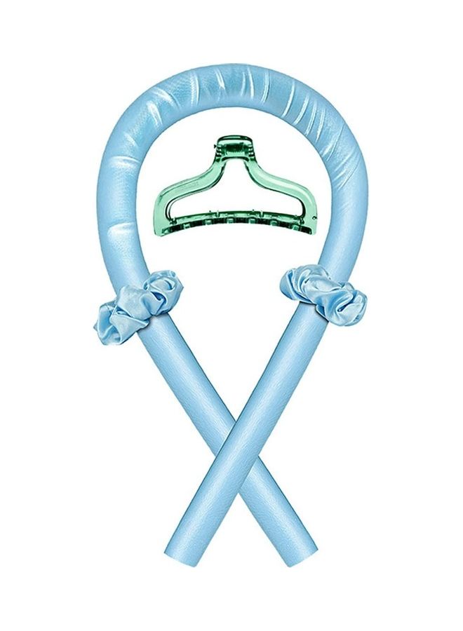 مجموعة بكرات تمويج الشعر بدون استخدام الحرارة أزرق