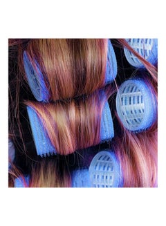 XiuWoo 15-Piece Self Grip Hair Rollers Set Blue  - Image 4
