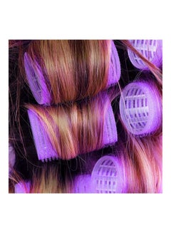 XiuWoo 15-Piece Self Grip Hair Rollers Set Purple  - Image 5
