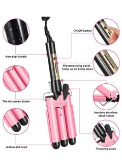 XiuWoo 3 Barrel Adjustable Portable Hair Curling Curler Multicolour  - Image 2