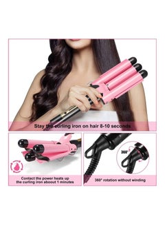 XiuWoo 3 Barrel Adjustable Portable Hair Curling Curler Multicolour  - Image 4