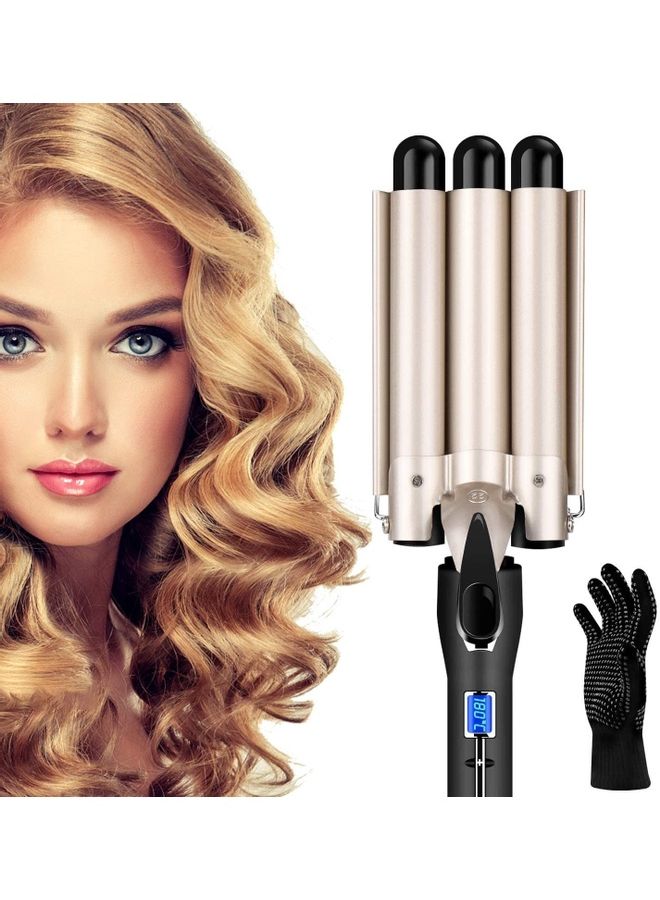 XiuWoo Hair Curler Waver 3 Barrel Curling Iron Multicolour - Image 1