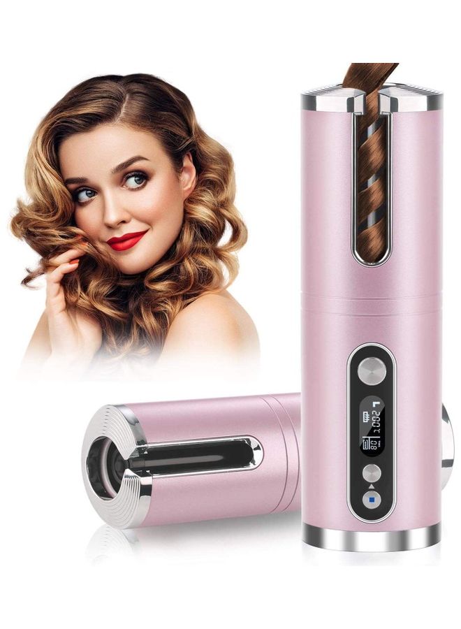 شو وو آلة تجعيد الشعر اللاسلكية وردي - Image 1
