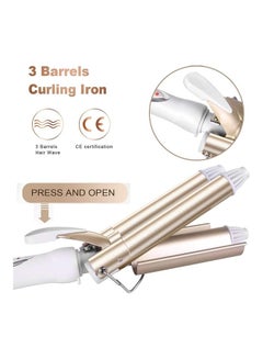 XiuWoo 3 Barrel Waver Hair Curling Iron Multicolour  - Image 3