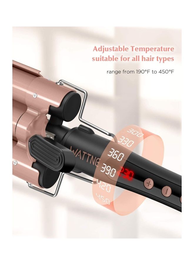 XiuWoo 3 Barrel Professional Mermaid Waves Curling Iron 25mm Multicolour - Image 4