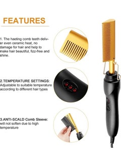 XiuWoo Heating Comb Hot Hair Straightener Multicolour  - Image 3