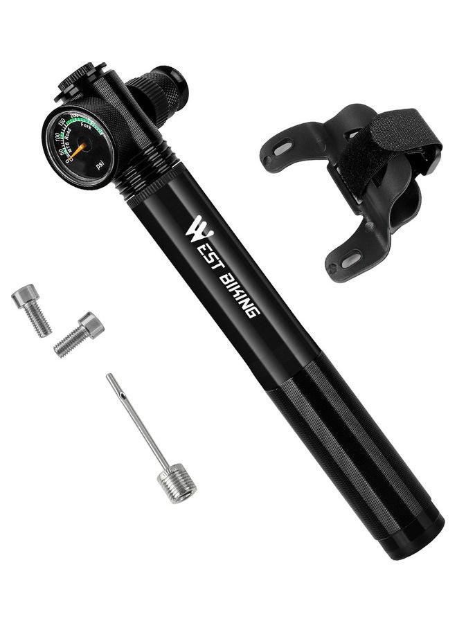 ويست بايكنج منفاخ دراجة مع مقياس ضغط الهواء العالي - Image 1