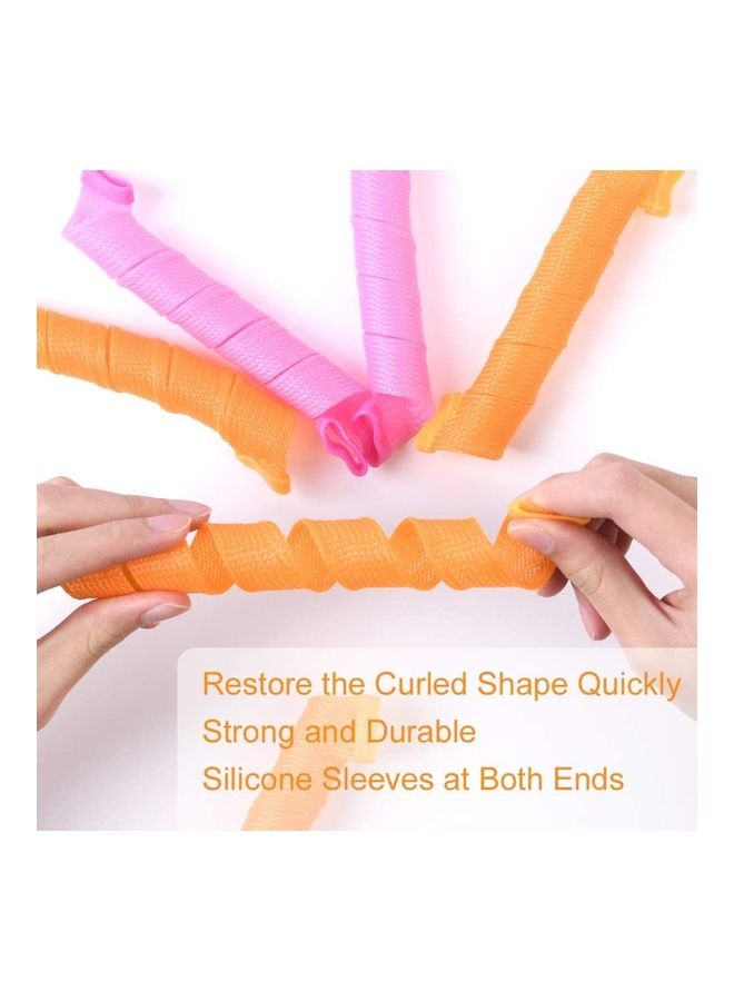 XiuWoo Heatless Hair Rollers Spiral Curlers Set Multicolour - Image 5
