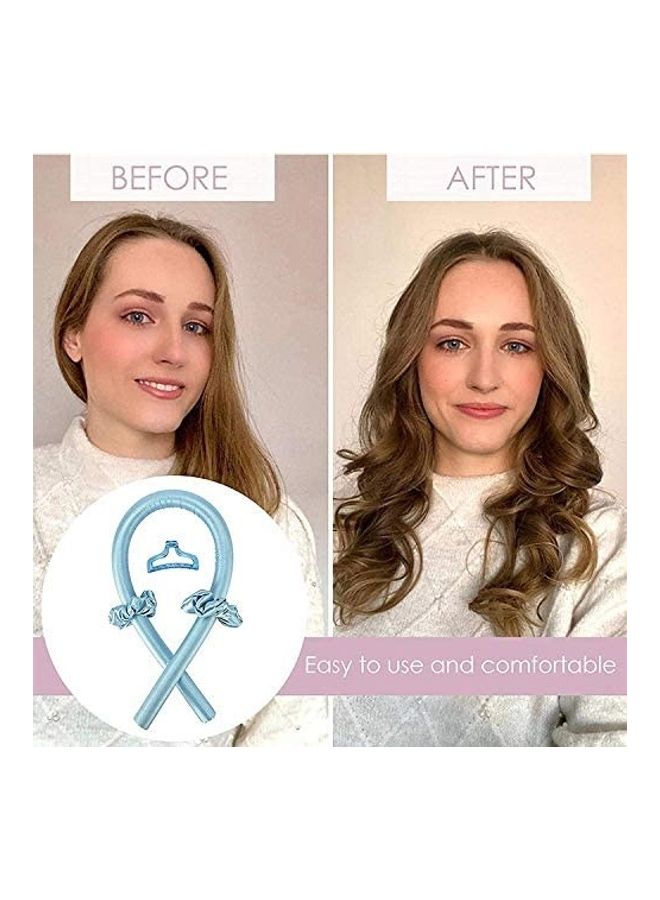 شو وو مجموعة بكرات تمويج الشعر بدون استخدام الحرارة أزرق - Image 5