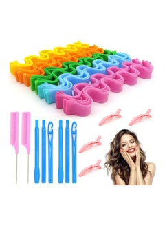 XiuWoo 30-Piece Hair Curlers Styling Kit Multicolour  - Image 1