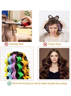XiuWoo 30-Piece Hair Curlers Styling Kit Multicolour  - Image 5