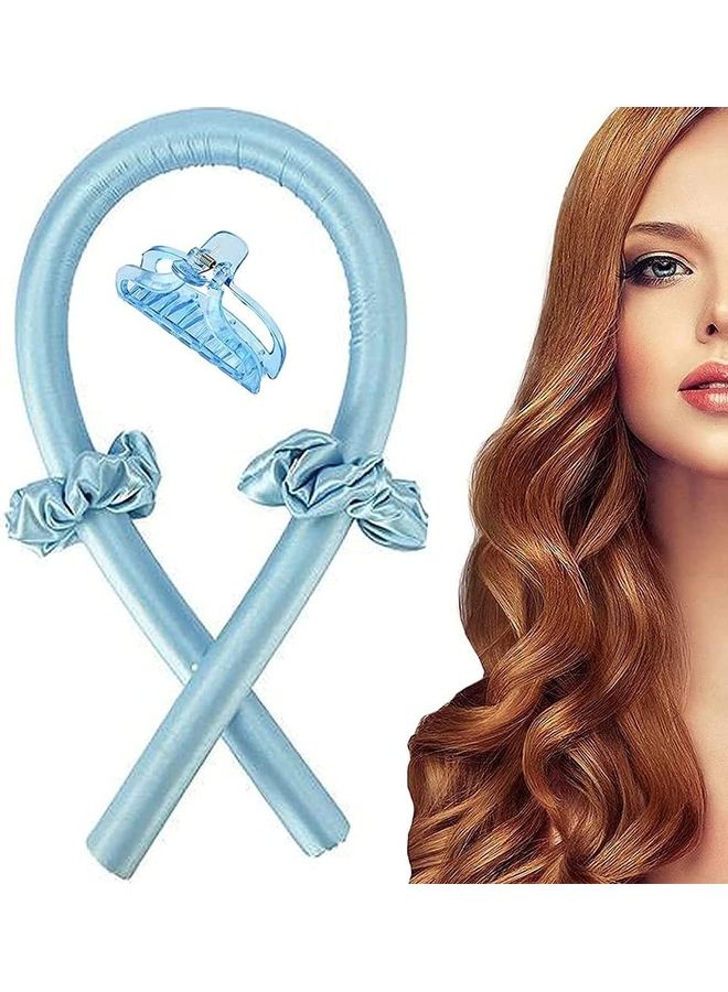 شو وو مجموعة بكرات تمويج الشعر بدون استخدام الحرارة أزرق - Image 3