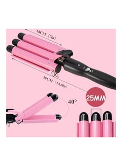 XiuWoo Adjustable 3 Barrel Hair Waver Curling Iron Wand Temperature Multicolour  - Image 2