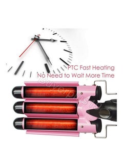 XiuWoo Adjustable 3 Barrel Hair Waver Curling Iron Wand Temperature Multicolour  - Image 5