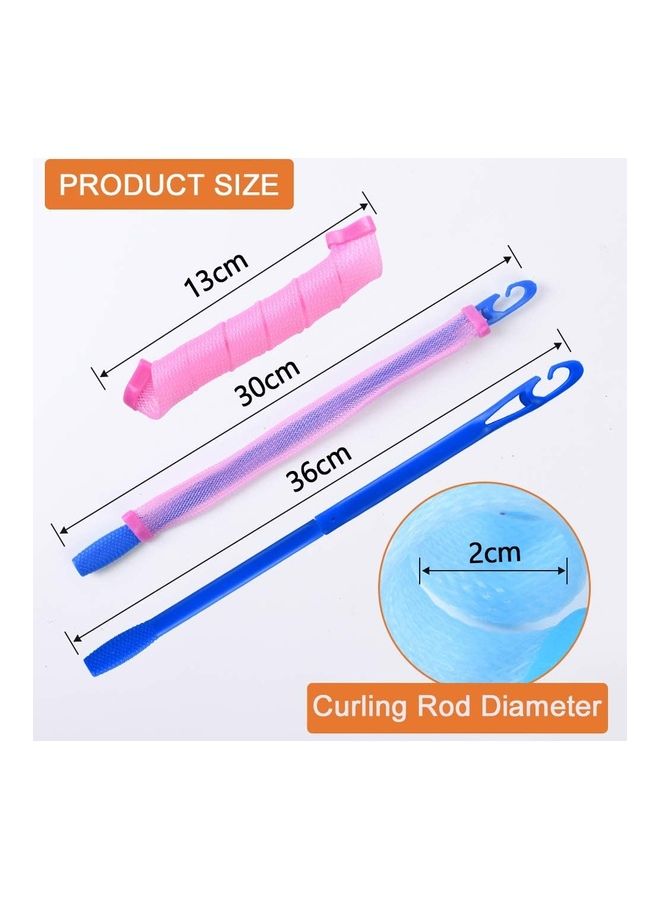 XiuWoo Heatless Hair Rollers Spiral Curlers Set Multicolour - Image 3