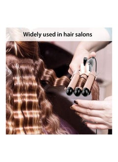 XiuWoo 3 Barrel Hair Curling Iron Black/Rose Gold  - Image 4