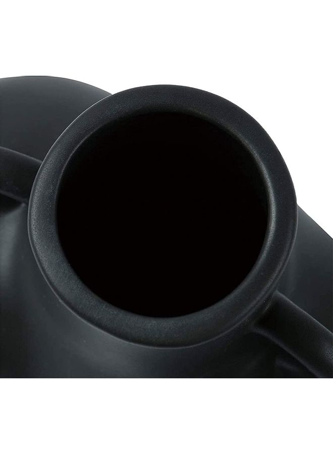 XiuWoo Human Body Shaped Decorative Flower Pot with Side Ring Handle Black One Size  - Image 3