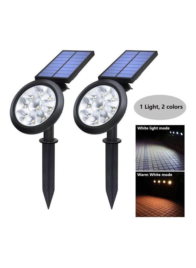 XiuWoo 2-Piece Outdoor Waterproof Solar Light Black/White - Image 2
