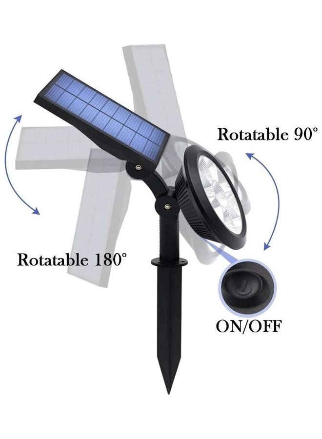 XiuWoo 2-Piece Outdoor Waterproof Solar Light Black/White - Image 3