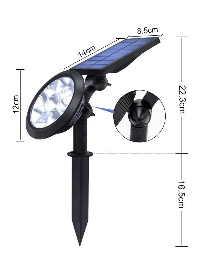XiuWoo 2-Piece Outdoor Waterproof Solar Light Black/White - Image 4