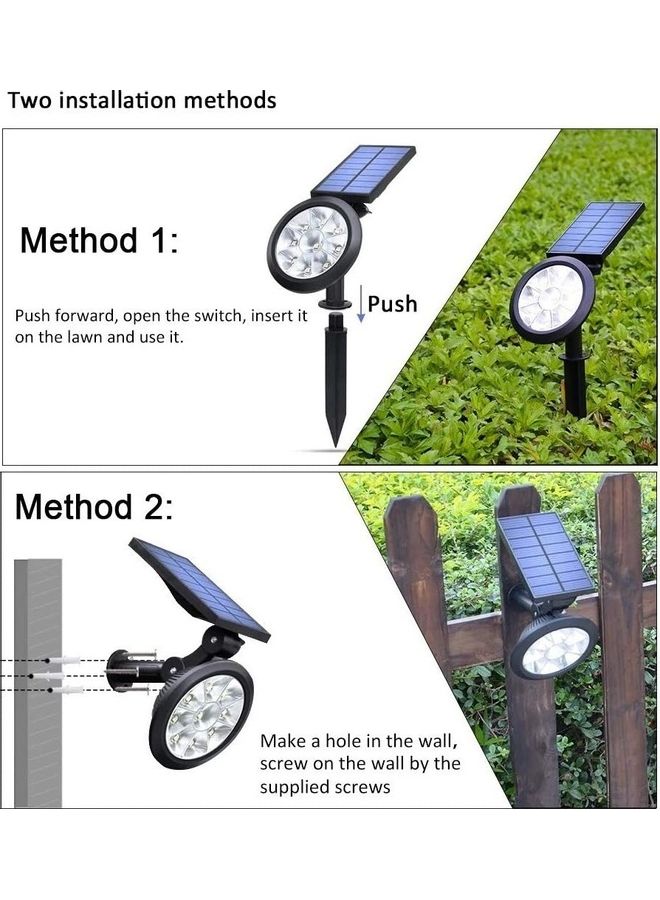 XiuWoo Outdoor Waterproof Solar Light Black/White - Image 5
