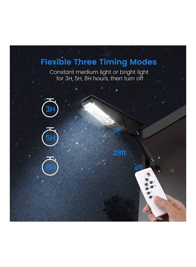 شو وو ضوء LED للأماكن الخارجية ضد الماء ويعمل بالطاقة الشمسية مع جهاز تحكم عن بعد أسود/فضي - Image 2