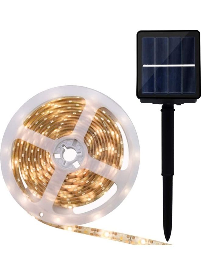 شو وو شريط بضوء يعمل بالطاقة الشمسية ضد الماء لتزيين الحديقة مثل النجوم أسود/ أصفر - Image 1