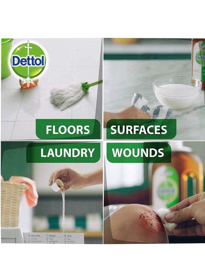 ديتول مجموعة سائل مظهر ومعقم قاتل للبكتيريا والفيروسات من 6 قطع بني 6x2لترات - Image 4