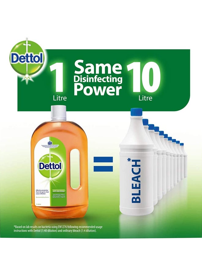 ديتول مجموعة سائل مظهر ومعقم قاتل للبكتيريا والفيروسات من 6 قطع بني 6x2لترات - Image 5