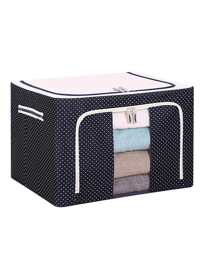 Oxford Cloth Storage Foldable Box with Steel Frame Blue/White - v1621069494/N47439936A_1