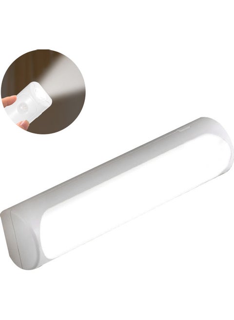 Remote Control Dimmabel Under Cabinet Rechargeable LED Night Light with Flashlight White