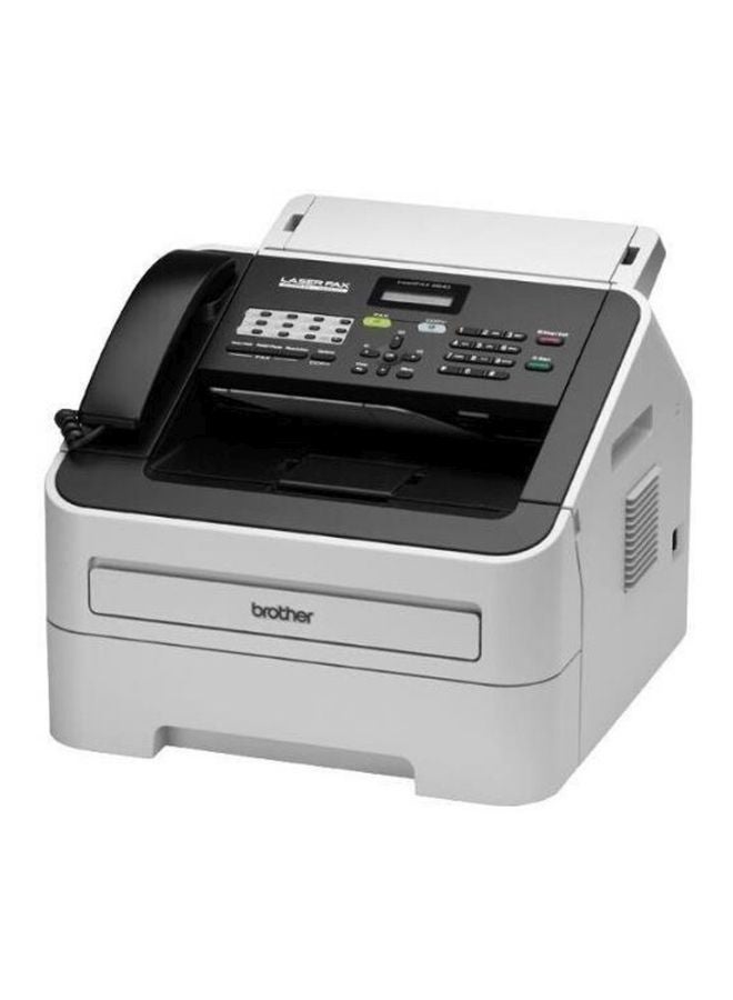 بروذر - طابعة ليزر بجهاز فاكس طراز fax-2840 37.08x37.34x30.99سم أبيض/ أسود - Image 1