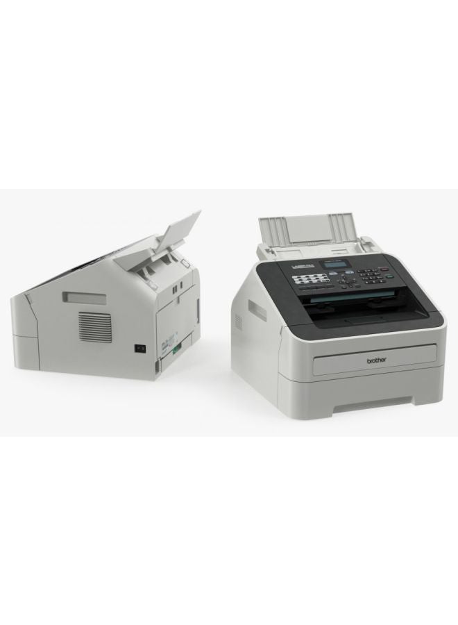 بروذر - طابعة ليزر بجهاز فاكس طراز fax-2840 37.08x37.34x30.99سم أبيض/ أسود - Image 1