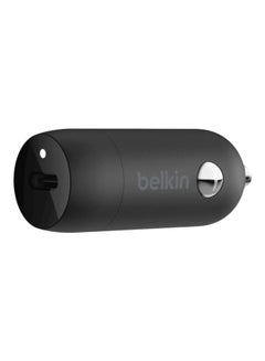 belkin BoostCharge Car Charger Type C Fast Usb C 20W, Car Mobile Charger, Car Charger Fast Charging, Car Charger For Iphone 15, 14, 13, 12, Samsung Galaxy S24, S23, Google Pixel, Sony, Ipad And Tablets Black  - Image 1