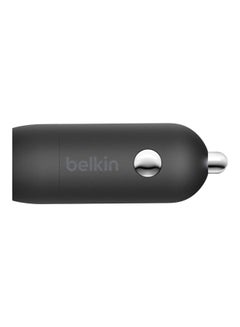 belkin BoostCharge Car Charger Type C Fast Usb C 20W, Car Mobile Charger, Car Charger Fast Charging, Car Charger For Iphone 15, 14, 13, 12, Samsung Galaxy S24, S23, Google Pixel, Sony, Ipad And Tablets Black  - Image 3