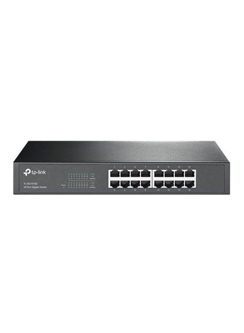 TL-SG1016D 16-Port Gigabit Desktop/Rackmount Switch, Plug & play, Auto MDI/MDIX, Auto Negotiation, Energy-Efficient Technology Black/White