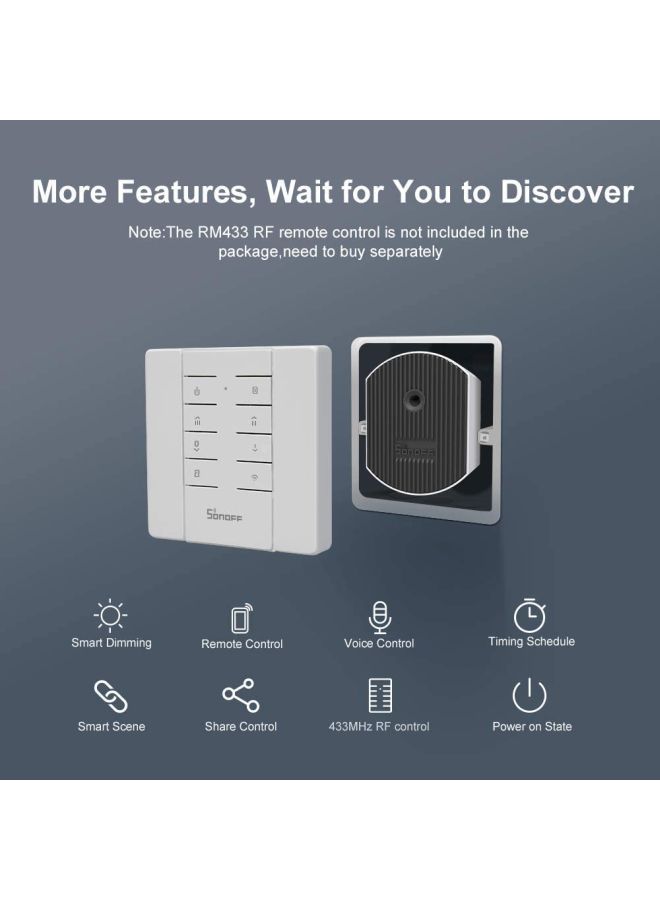 SONOFF Smart Dimmer Module Switch silver - Image 4