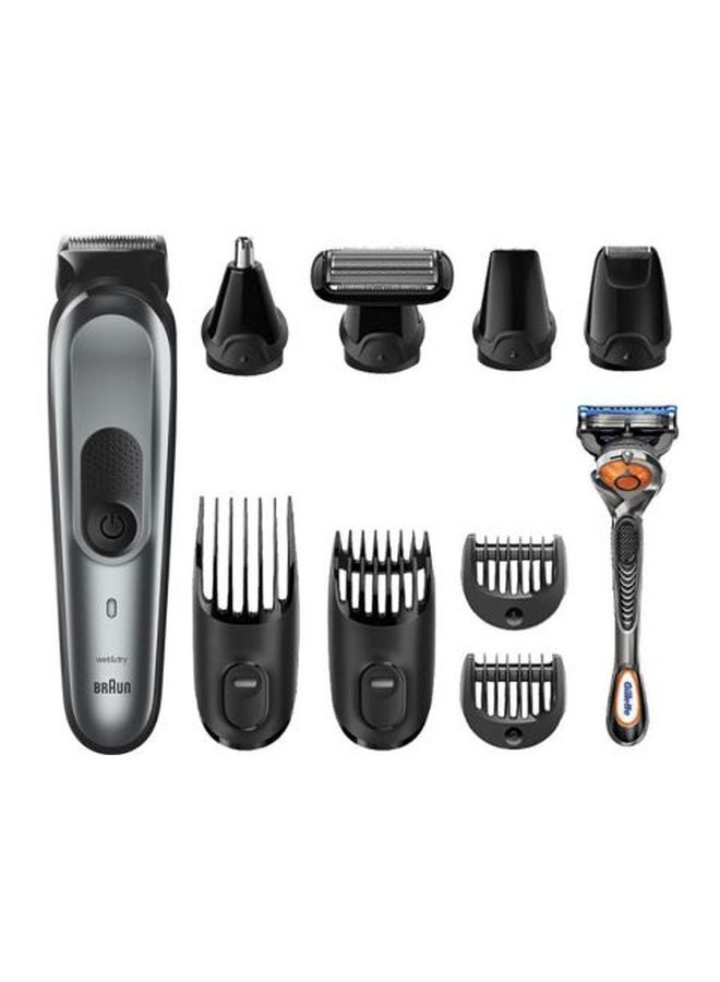 BRAUN - All-In-One Trimmer Mgk7221 For Face, Hair And Body Silver/Black - Image 1