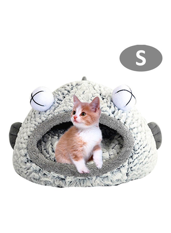 Generic Comfortable Plush Hut Shape Pet Bed Multicolour  - Image 5