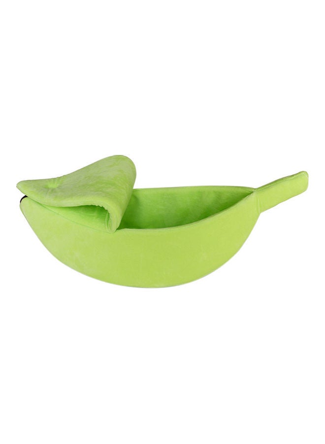 سرير محمول للحيوانات الأليفة على شكل موزة أخضر