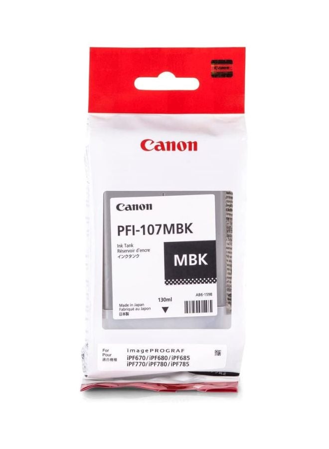 Canon Ink Cartridge Pfi-107Mbk - Matte Black - Image 3