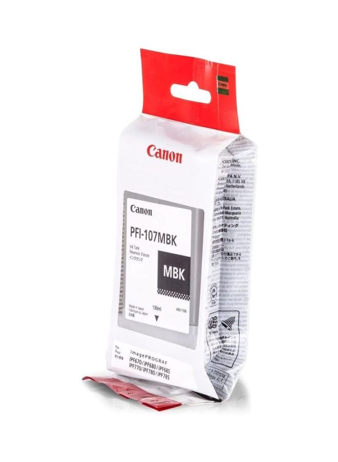 Canon Ink Cartridge Pfi-107Mbk - Matte Black - Image 4