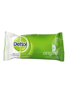 Dettol Anti Bacterial Skin Wipes Pack Of 10  - Image 1